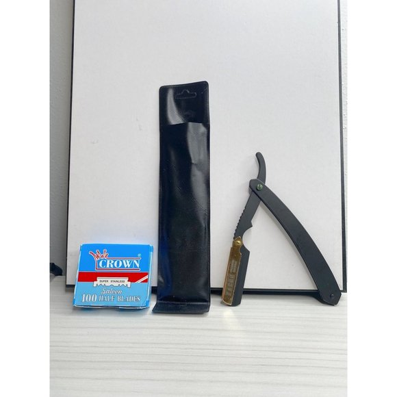 100 BLADES + Professional Premium Straight Edge Barber Razor - Picture 4 of 9